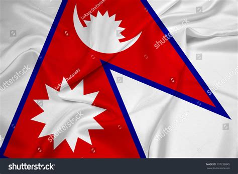 Waving Nepal Flag Stock Photo 197238845 : Shutterstock