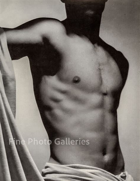 1950 Original GEORGE PLATT LYNES Male Nude Body Gay Man Vintage Photo