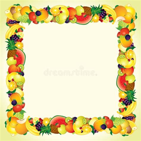 Border Design Mixed Vegetables Stock Illustrations 44 Border Design