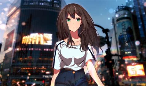 Anime Girl City Wallpapers Wallpaper Cave