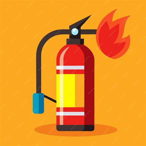 Extintor De Incendio Desenho - Desenho detalhado do vetor do extintor de incêndio realista e essencial ...