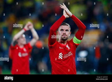 VILLARREAL SPAIN MAY 03 Jordan Henderson Of Liverpool Celebrates