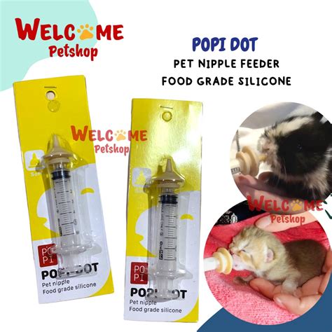 Jual Popi Dot Pet Nipple Kucing Anjing Kelinci Bayi Hewan Feeder Susu