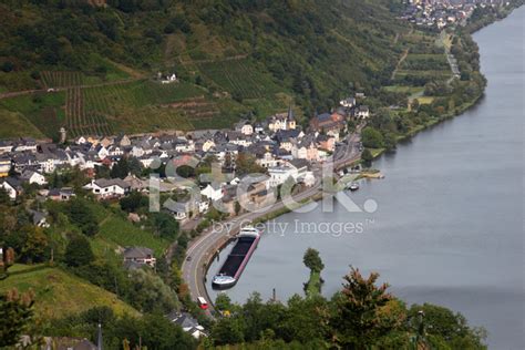 Town At The Mosel River, Germany Stock Photo | Royalty-Free | FreeImages