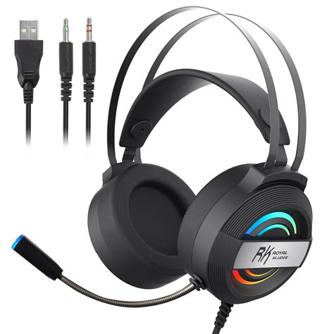 Buy Rk Royal Kludge Ps4 Gaming Headset With Microphone Rk E6000 Ps5 Headset Xbox Headphone With