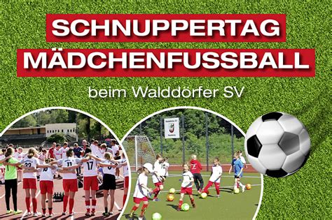 Schnuppertag M Dchenfussball Fu Ball Waldd Rfer Sv