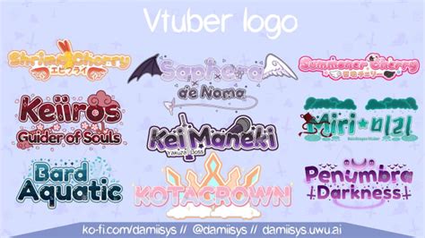 Dise A Un Lindo Logo De Vtuber Para Ti