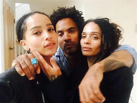 Zoe Kravitz With Father Lenny Kravitz And Mother Lisa Bonet Zoe