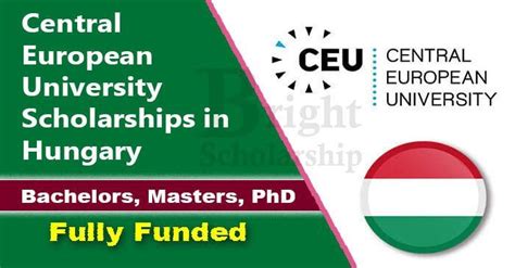 Central European University Scholarships In Hungary Fully Funded