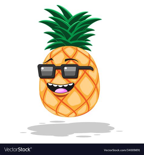 Pineapple With Sunglasses Animated