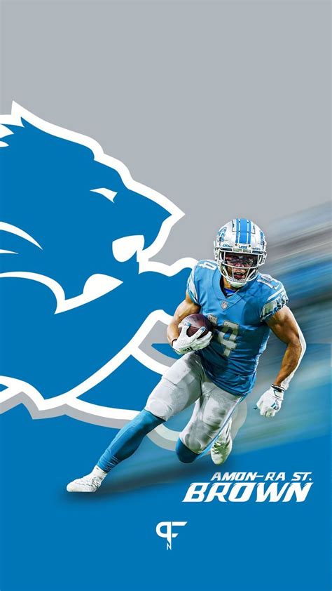 Detroit Lions Wallpaper Amon Ra St Brown Wallpaper NFL Wallpaper