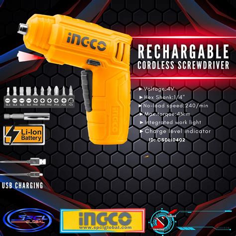 Cordless Electric Screwdriver Spcl Global