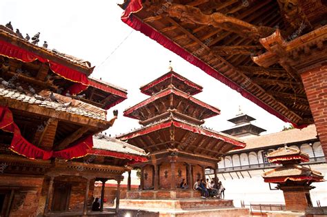 Premium Photo Kathmandu Architecture Colorful Houses And Temples