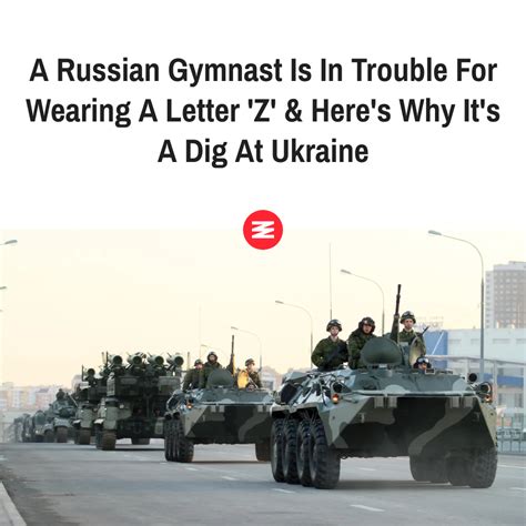 A Russian Gymnast Is In Trouble For Wearing A Letter Z Here S Why