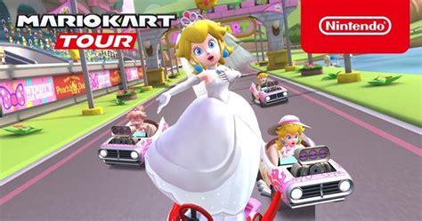 Race As Wedding Dress Peach In Mario Kart Tour's Peach Tour