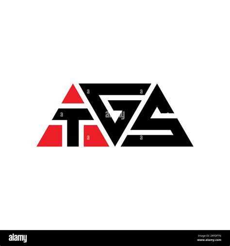 Tgs Triangle Letter Logo Design With Triangle Shape Tgs Triangle Logo