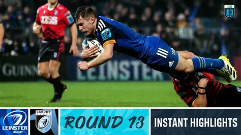 Leinster V Cardiff Rugby Instant Highlights Round Urc