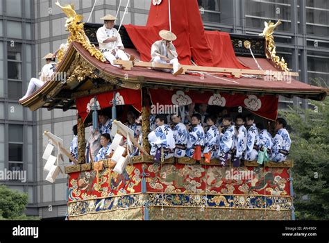 The Naginata Boko Float During The Parade In The Gion Matsuri Kyoto