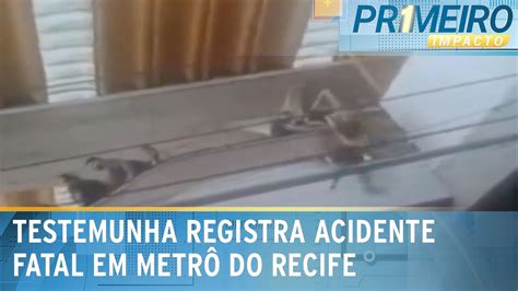 idoso cai de escada rolante no metrô do Recife e morre Primeiro