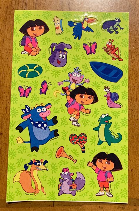 Dora The Explorer Vintage D Stickers Nickelodeon Window Nick Jr The