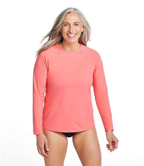 Womens Renew Swimwear Crewneck Rash Guard Swimwear At Llbean