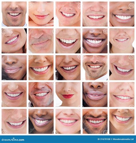 Collage Of People Smiling Royalty Free Stock Photos - Image: 31670108