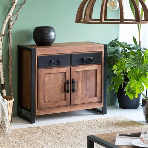 Petit Buffet En Bois D Acacia Havana Cm Mobilier De Salon Buffet