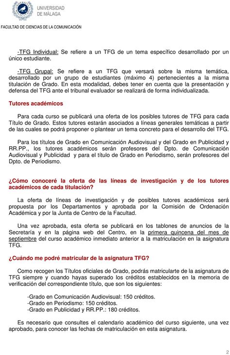 GUÍA EXPLICATIVA DE LA NORMATIVA DEL TRABAJO FIN DE GRADO TFG PDF