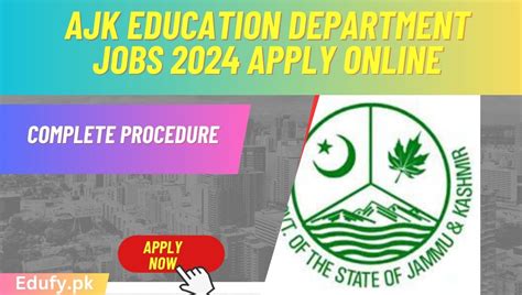 AJK Education Department Jobs 2024 Apply Online