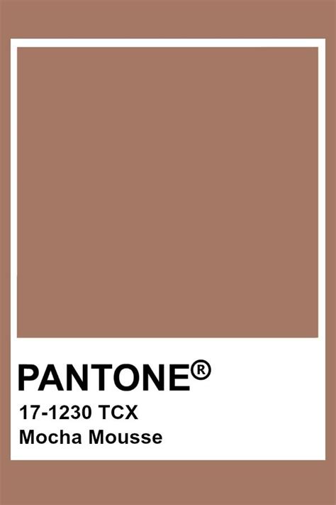 Pantone Mocha Mousse Pantone Colour Palettes Pantone Palette