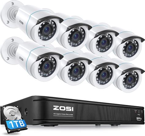 Amazon ZOSI H 265 Home Security Camera System With AI Human