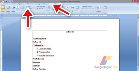 Cara Membuat Daftar Isi Titik Titik Otomatis Di Microsoft Word