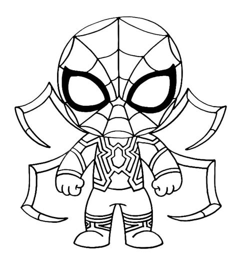 Chibi Spider Man No Way Home Coloring Page Download Print Or Color