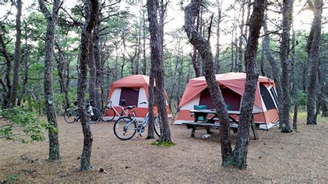 Cape Cod campgrounds tents site 225 - North of Highland Camping Area