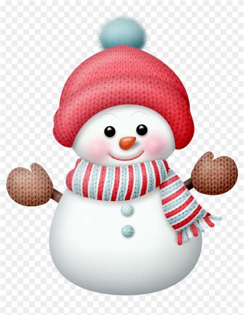 Adorable Animated Snowman - Free PNG Clipart