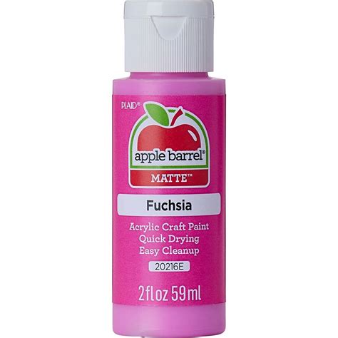 Fuchsia Apple Barrel Acrylic Paint Paints Painting Supplies Craft Supplies Factory