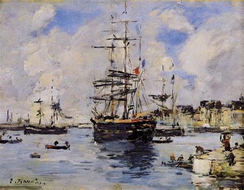 Le Havre Avent Port C 1887 Eugene Boudin WikiArt Org