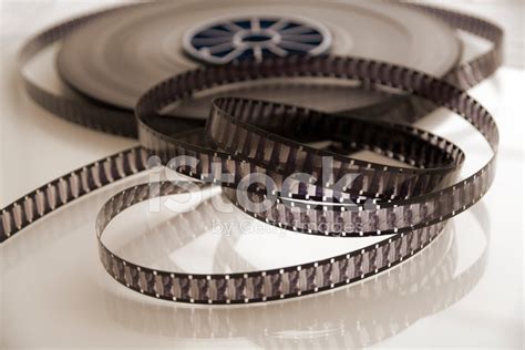 Reel Of Vintage 16mm Movie Film Stock Stock Photo Royalty Free