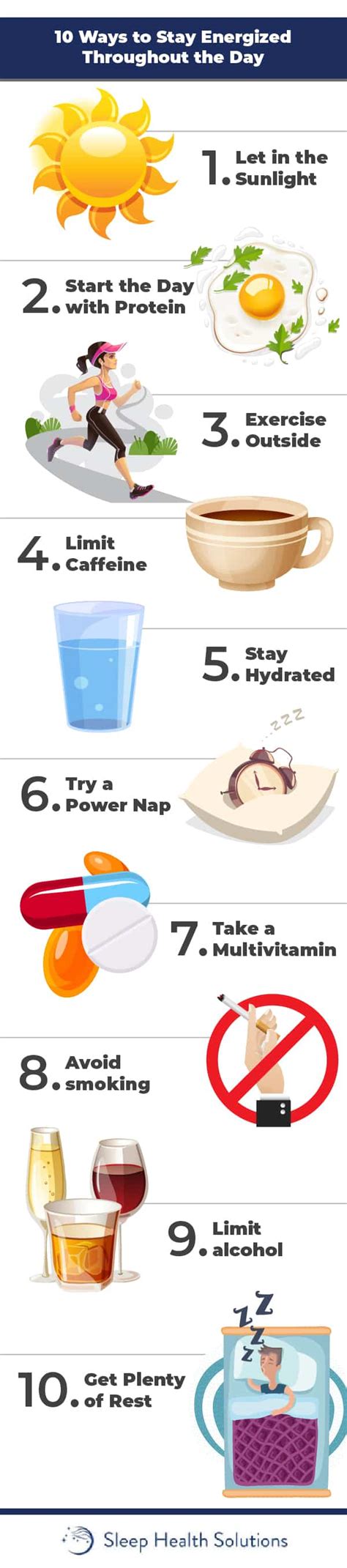 10 Ways To Stay Energized Blog Sleep Health Solutions