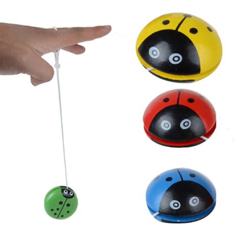 Cute ladybird yo yo toys Bearing Professional Yoyo Toys wood High ...