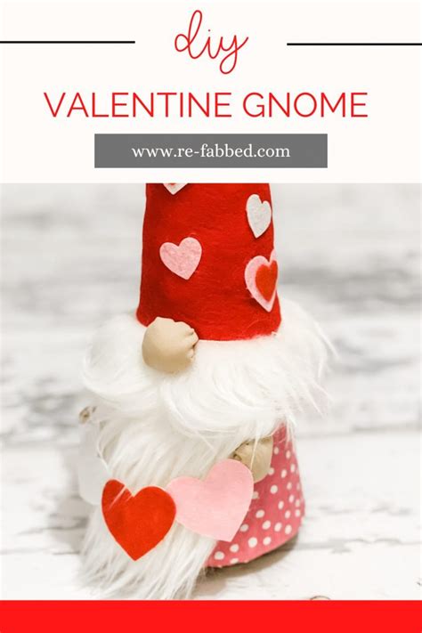 diy valentine gnome - Re-Fabbed