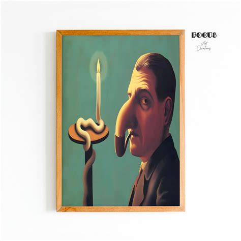 Rene Magritte La Lampe Philosophique Magritte Wall Poster