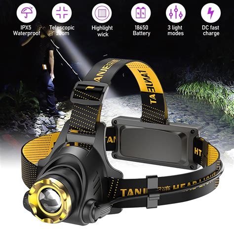 Headlamps 990000 Lumen Super Bright Led Headlamp Flashlight For