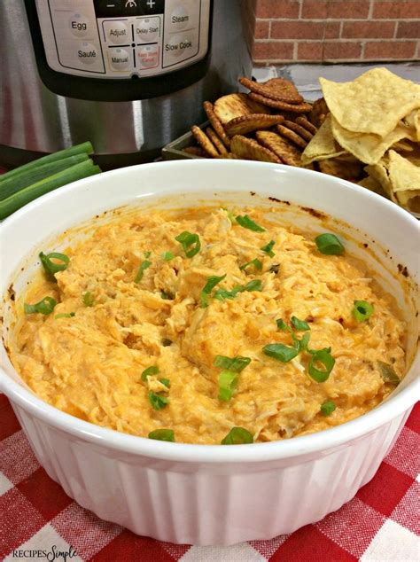 Instant Pot Buffalo Chicken Dip Appetizer Recipes Simple