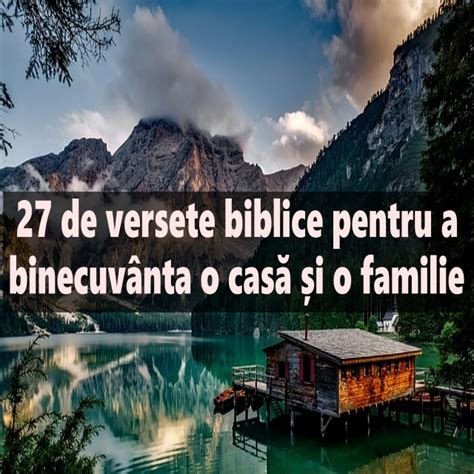 De Versete Biblice Pentru A Binecuv Nta O Cas I O Familie Calea