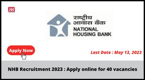 NHB Recruitment 2023 Apply Online For 40 Vacancies