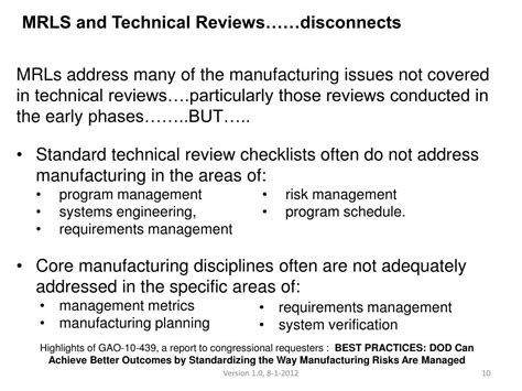 Ppt Manufacturing Readiness Assessments Powerpoint Presentation Free