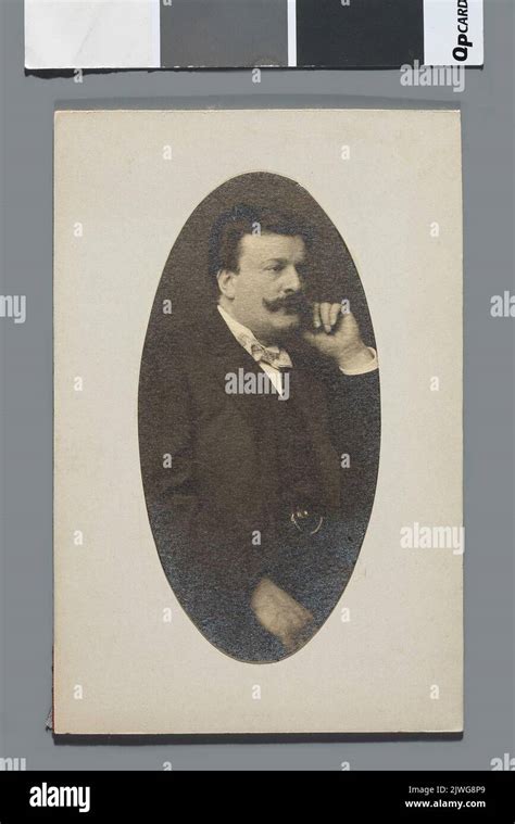 Portrait of Moriz Rosenthal (1862-1946), pianist (half figure in oval ...