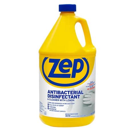 Zep 1 Gal Antibacterial Disinfectant Cleaner Zubac128 The Home Depot