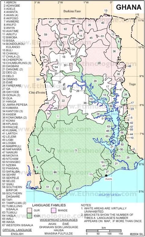 Ghana Tribes Map - My Maps